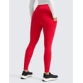 thumbnail image 2 of CRZ YOGA Water-Resistant Fleece Athletic Leggings Pockets 28" Thermal Hiking Casual Workout Womens Pants, 2 of 6