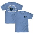 thumbnail image 5 of Tee Luv Miller Lite Milwaukee Wisconsin Beer Logo Light Blue T-Shirt (Men's) (XXL), 5 of 6