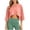 Pink, variant on MAFYTYTPR Women's Solid Color Cropped 3/4 Sleeve Crew Neck Polyester T-Shirts Spring Summer Casual Crop Tops for Everyday Wear S-XXL