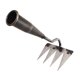 thumbnail image 1 of Rastrillo de Jardín para Desmalezar Herramienta Agrícola para Remover Tierra Cultivar Y Plantar Hecho de Acero de Manganeso Resistente Adecuado 4 dientes, 1 of 9