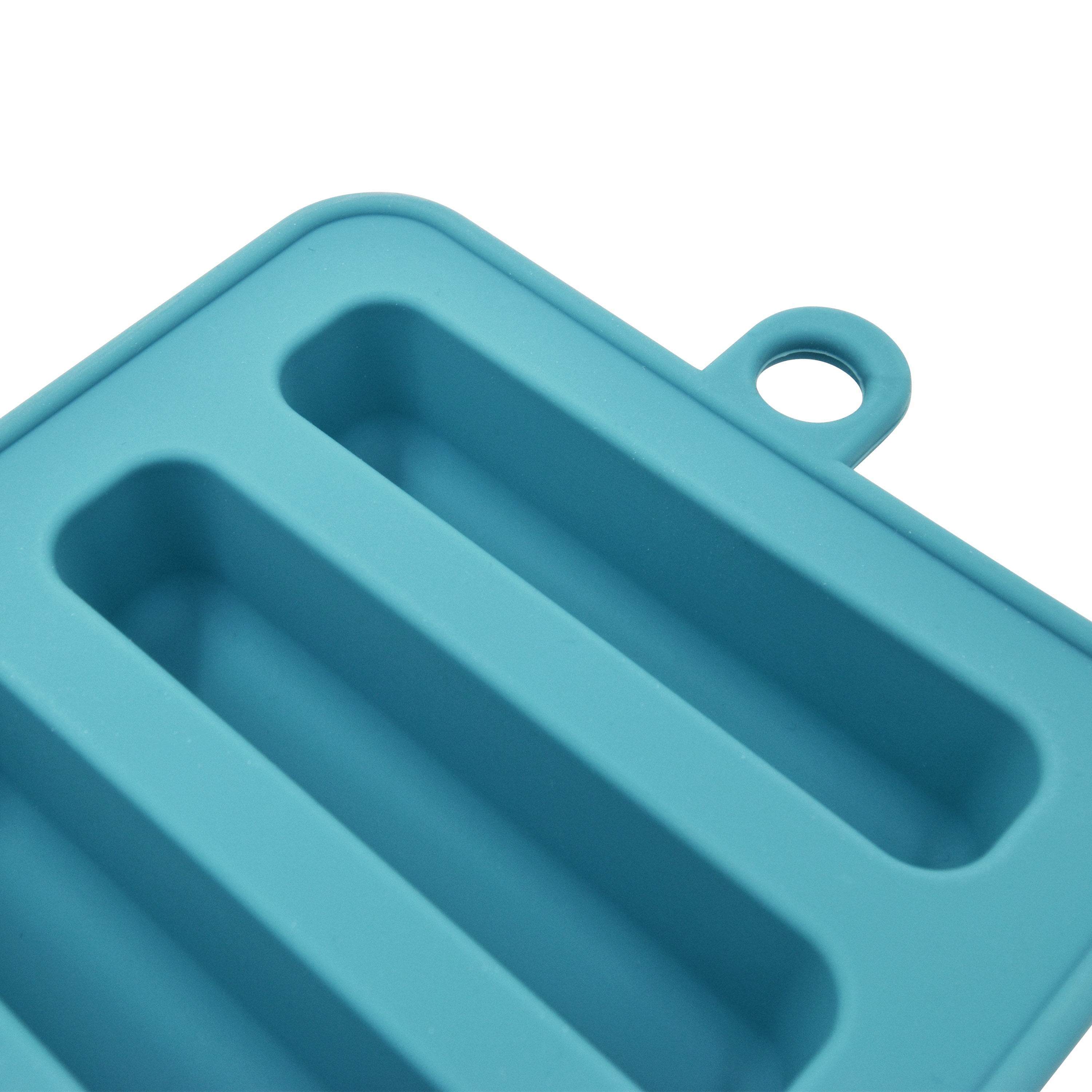 (4 pack) Mainstays Silicone Water bottle Ice Cube Tray Blue, Made for Cold Drink Preparation and Easy Use