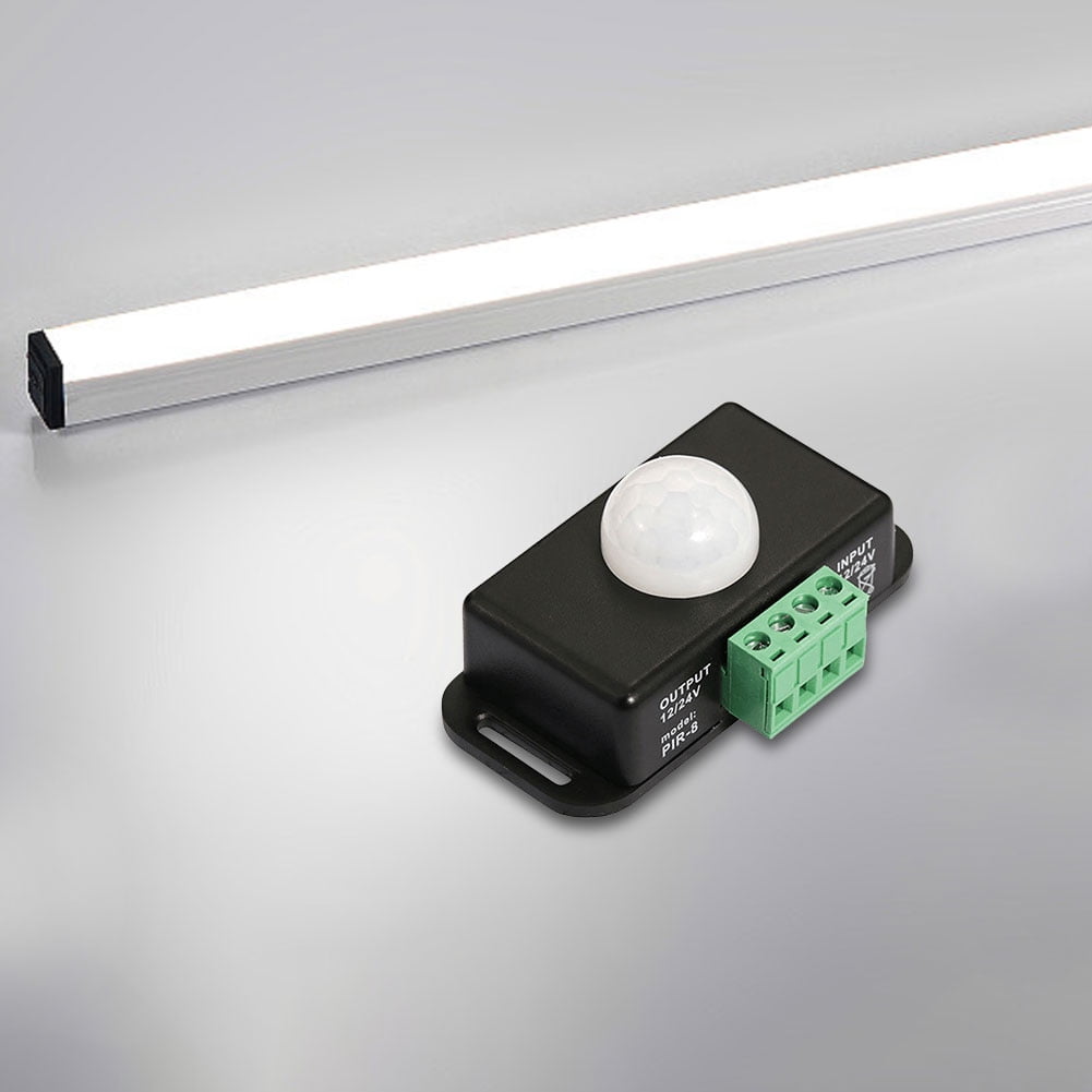 Sensor De Movimiento Infrarrojo Automático Para Luz LED - 220V, Alcance 4-8m, Ideal Para Pasillos O Exteriores