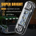 thumbnail image 5 of Side Marker Lights, 10pcs 3LED Car Marker Lights Car Side Indicators Lights 12V 24V Front Rear Side Light Position Lamps for Truck Lorry, 5 of 8