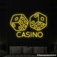 thumbnail image 2 of Glowneon Dice Casino Neon Sign, Dice Led Sign, Casino Led Light Sign, Casino Club Decor, Poker Sign, 2 of 4