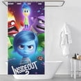 thumbnail image 3 of Inside Out Shower Curtain Waterproof Polyester Fabric Bathroom Curtain Decorative Set with 12 Hooks, 3 of 7