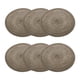 thumbnail image 1 of Uxcell 6 piezas de manteles trenzados redondos de 12" - Manteles redondos antideslizantes para mesas de comedor, lavables, con aislamiento térmico, manteles tejidos, marrón, 1 of 7