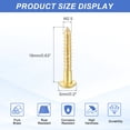 thumbnail image 2 of 35 Pcs Brass Screws, M2.5 x 16mm Solid Slotted Round Head Self-Tapping Wood Screw Fasteners for Woodworking Furniture Repair Photo Frame Drywall Home Appliances, Gold, 2 of 6