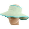 thumbnail image 5 of San Diego Hat Company Women's Large Brim Visor O/S, Aqua, 5 of 5
