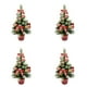 thumbnail image 1 of 4 piezas de árbol de Navidad decorativo adorable adorno de mesa para vitrina, 1 of 7