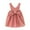Pink, variant on Little Girl Dresses Size 12 Months-24 Months Sleeveless Solid Bowknot Suspender Skirt Princess Dress Outfit Play Dress