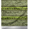thumbnail image 1 of Soimoi Polyester Crepe Fabric Animal Skin & Animals Group Decor Fabric Printed Yard 42 Inch Wide, 1 of 3