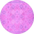thumbnail image 1 of Ahgly Company Indoor Round Oriental Purple Modern Area Rugs, 8' Round, 1 of 4
