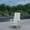 Gray, variant on Merrick Lane Modern 2 Slat Back All-Weather Poly Resin Wood Adirondack Chair in White