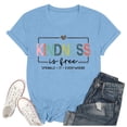 thumbnail image 4 of Kindness Graphic Tees for Women 2026 Summer Casual Short Sleeve Crewneck T Shirts, 4 of 4