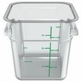 thumbnail image 2 of Squares Polycarbonate Food Storage Container, 4 qt, 7.13 x 7.13 x 7.29, Clear, Plastic | Bundle of 2, 2 of 4