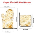 thumbnail image 2 of Easter Oven Mitts and Pot Holders Sets 4 pcs, Kitchen Oven Gloves Heat Resistant BBQ Gloves Non Slip for Cooking, Chef, Baking, 2 of 6