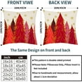 thumbnail image 5 of Red Christmas Pillow Covers 18x18 Inch Set of 2 Santa Tree Gold Snowflake Xmas Decorative Square Throw Pillows for Couch Winter Holiday Pillow Cases Farmhouse Home Decor for Sofa Porch Outdoor, 5 of 8