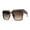 Tortoise Brown, variant on Womens Heavy Bejeweled Rhinestone Square Horn Rectangle Sunglasses Black Smoke