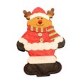 thumbnail image 1 of Kearding Bolsa de cubiertos de bolsillo de Navidad Muñeco de nieve Papá Noel Bolsas de soporte de vajilla encantadoras Accesorios de de Alce, 1 of 6