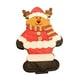thumbnail image 1 of Cateissary Bolsa de cubiertos de bolsillo de Navidad Muñeco de nieve Papá Noel Cubierta de decoración de Navidad ligera encantadora Accesorios Alce, 1 of 6