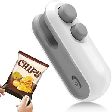 HEYMKGO Mini Bag Sealer, 2 in 1 USB Rechargeable Bag Sealer Heat Seal and Cutter, Handheld Chip Bag Sealer, Mini Bag Resealer Machine for Plastic Bags Food Storage Snacks Freshness