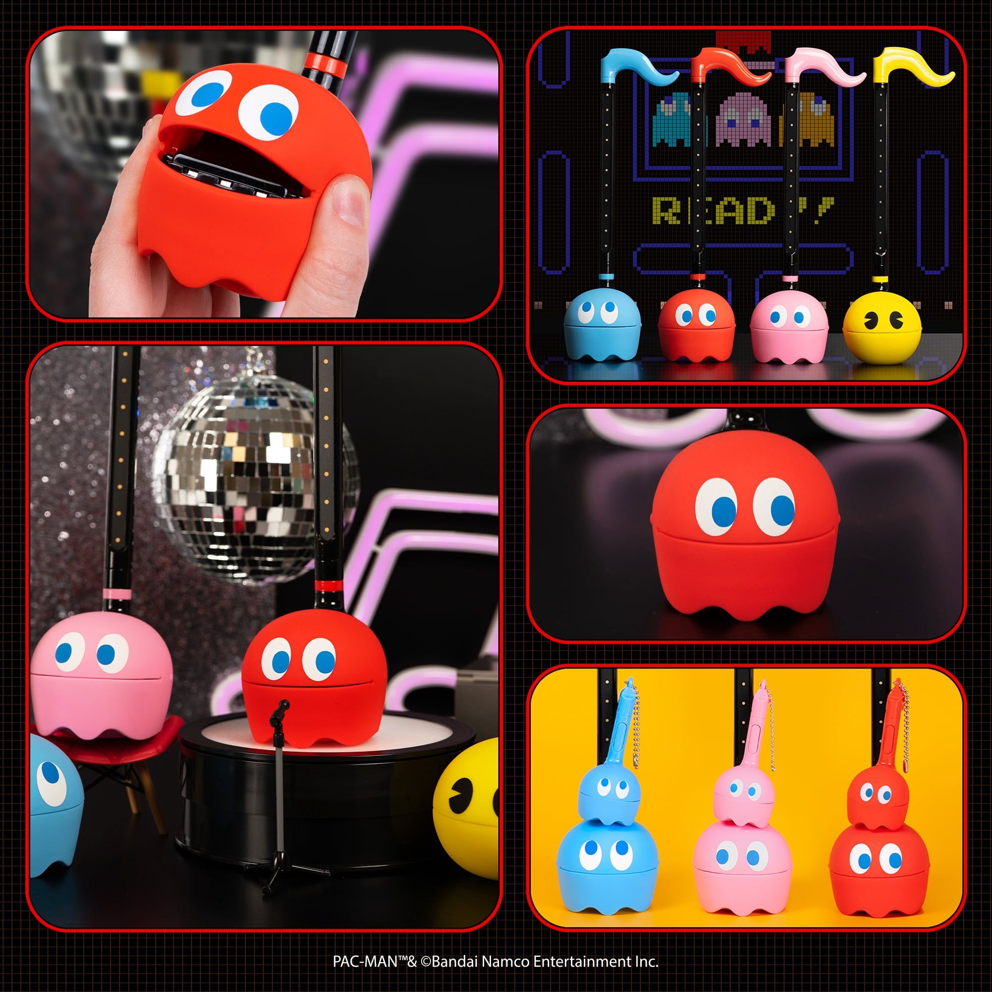 Otamatone PAC-MAN Electronic Portable Music Instrument / Synthesizer Toy from Japan by Maywa Denki (Officially Licensed) [English Instructions] - Blinky