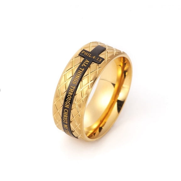 Ring-Diamondback-Christ My Strength (Size 8)-Gold