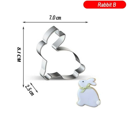 

Easter Egg Rabbit Mold Chocolate Mold DIY Cookies Baking Tray Pastry Fondant Cake Decoration Tools M