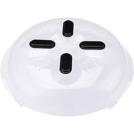 Magnetic Microwave Food Cover – Anti-Splatter Lid with Steam Vent for Plate Protection