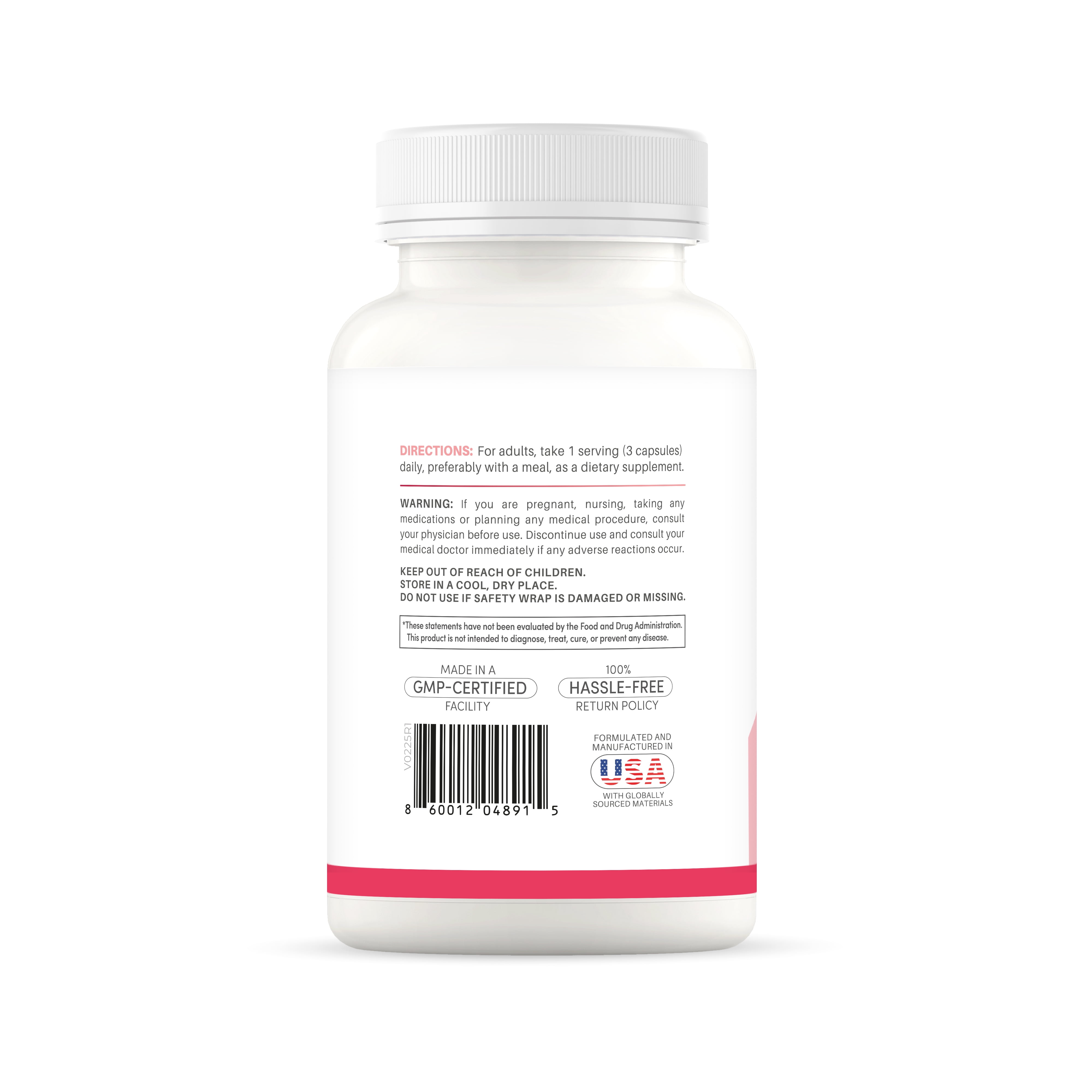 ERAVIBE Women's Probiotic with Cranberry 7.5 B CFUs, Vaginal & Gut Microbiome Support, 90 Vegan Capsules