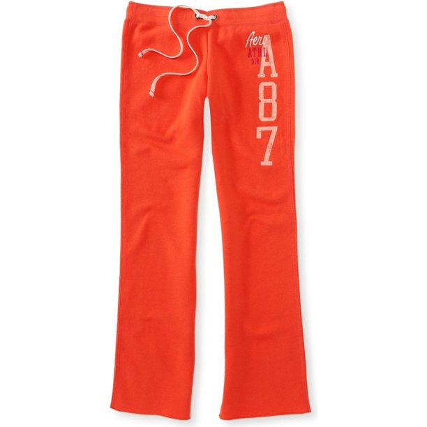 Aeropostale Womens Classic Comfy Fit Casual Sweatpants, Naranja, X-Large Aeropostale Pantalones deportivos