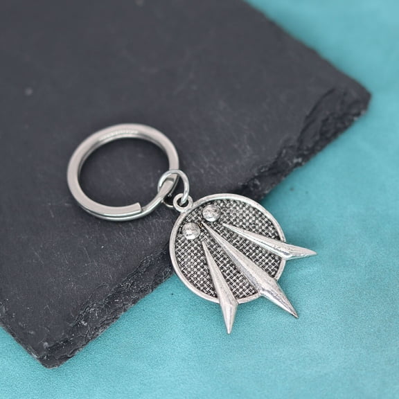 Awen The Three Rays of Light Key Chain Talisman Pendant Keychain Bardic Druidry Irish Wicca Witchy Keyring Party Jewelry