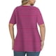 thumbnail image 4 of Tops de Manga Corta de Tamaño Más de las Mujeres, Blusas de Cuello en V Impresas de Verano de Moda para Uso Casual, Diario Y de Fiesta, 4 of 7