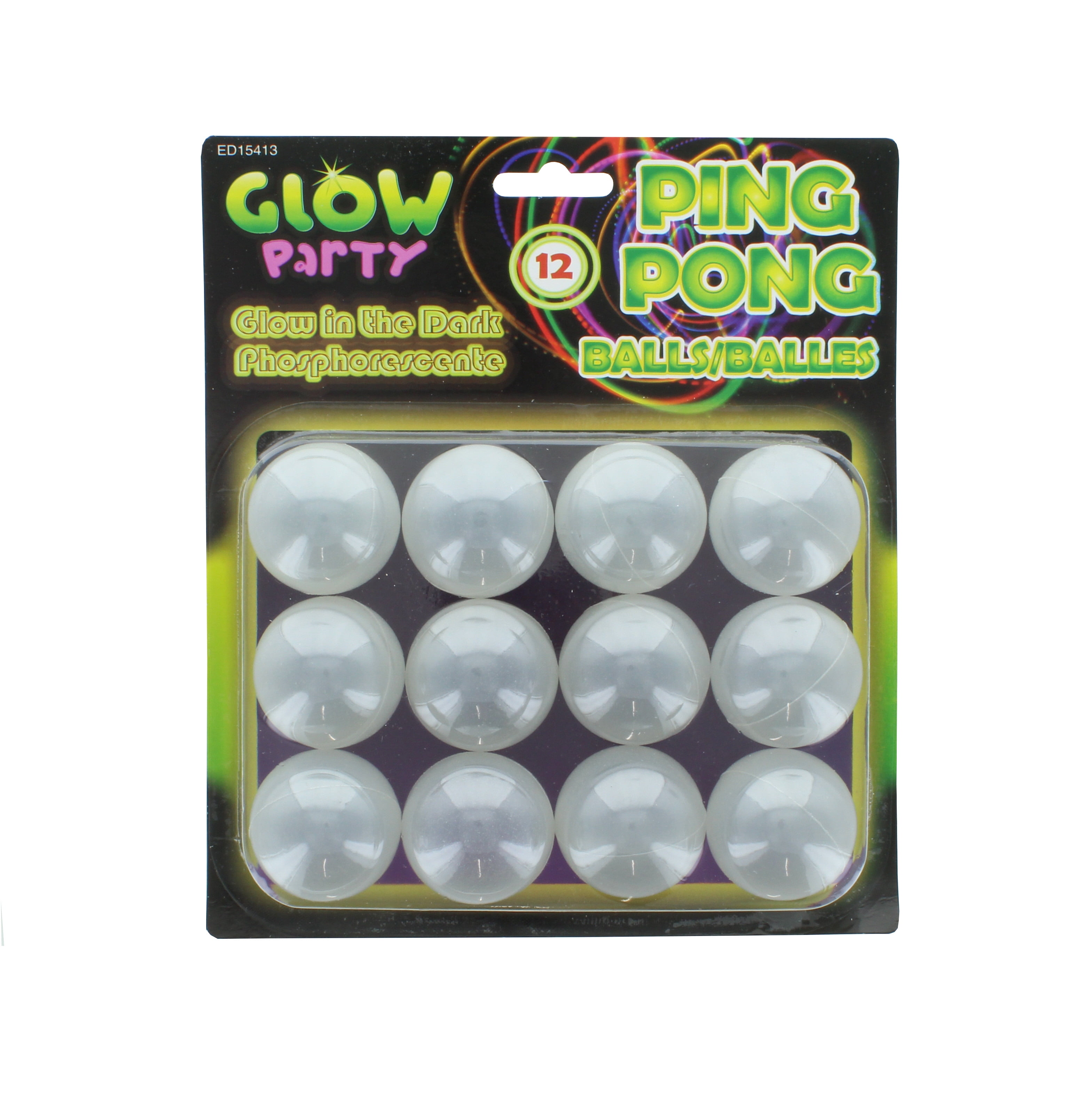 GLOWPONG Glowing Game Balls 12-pack USglow 