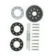 thumbnail image 4 of Piñón plano de 36 dientes con montaje de adaptador de 9 orificios Piñón de cadena trasera para bicicleta motorizada de 2 tiempos de 49 cc 66 cc 80 cc, 4 of 19