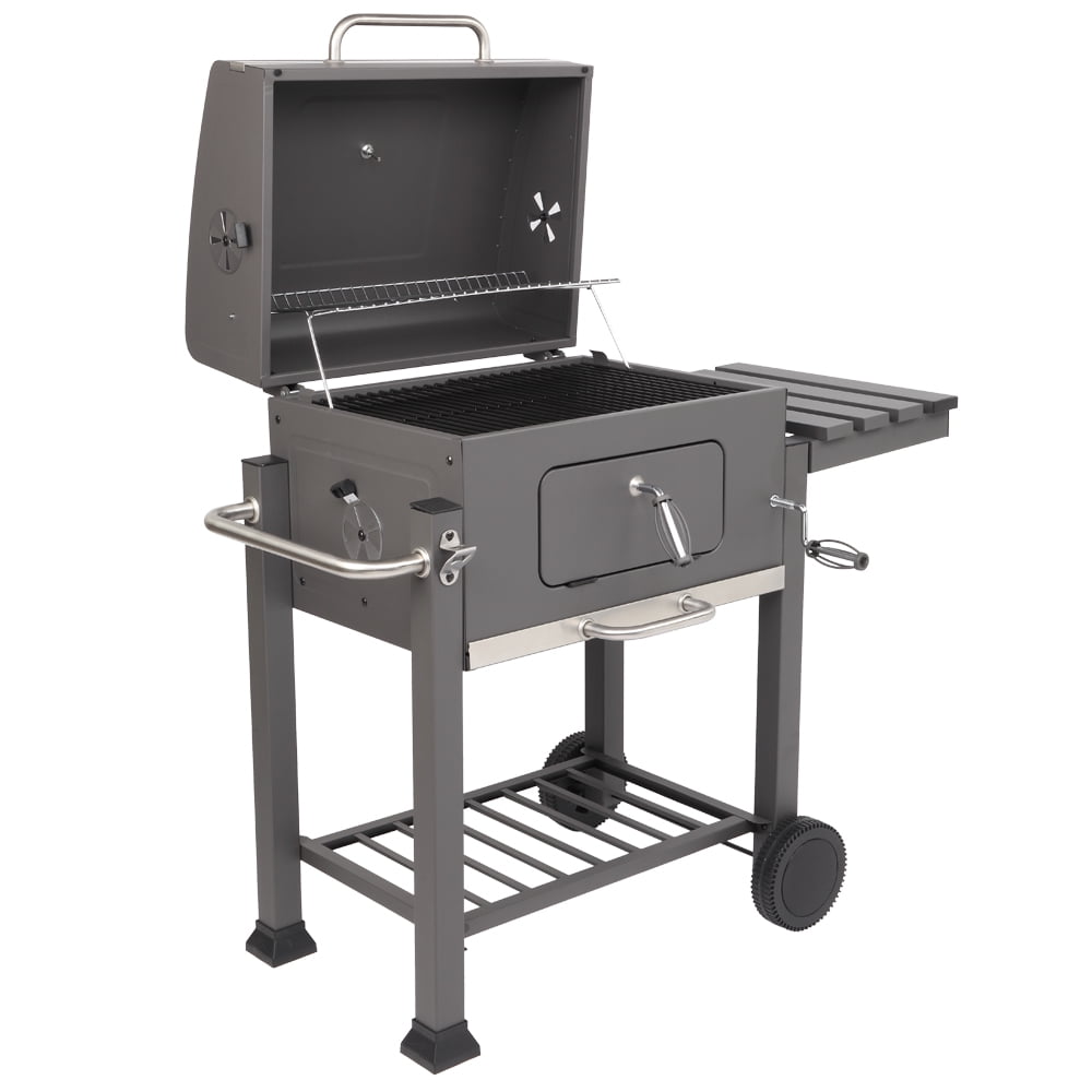 Patio Outdoor Oven Charcoal Grill, 22.8'' Portable BBQ Charcoal Grill