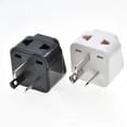 thumbnail image 1 of Universal CN US EU to AU Plug Adapter 2 in 1 Australia Converter Socket China New Zealand Travel Plug Adaptor 10A White Black, 1 of 5