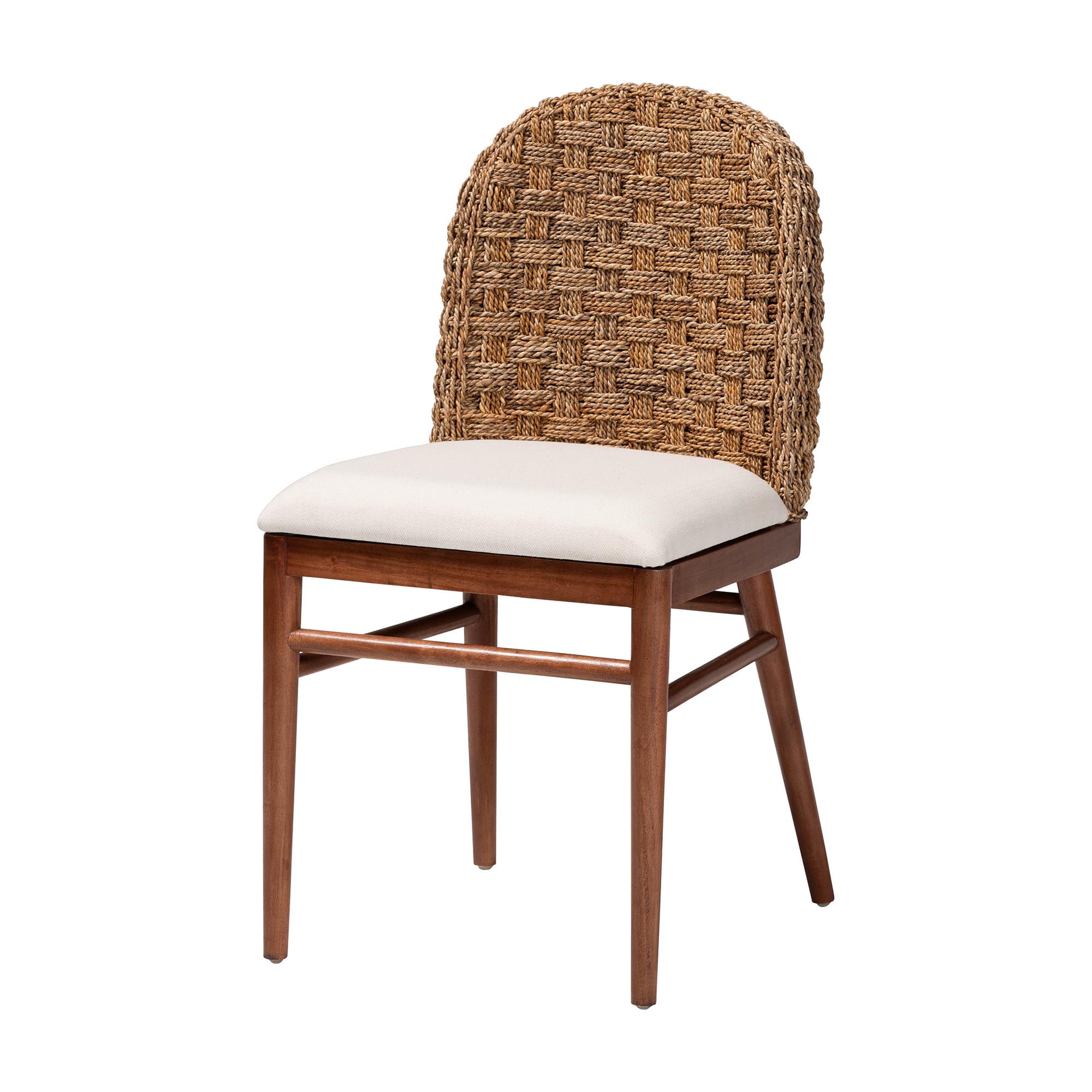 bali & pari Denver Boho Dining Chair, Walnut Brown