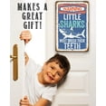 thumbnail image 5 of Metal Sign - Little Sharks Brush Teeth - Durable Metal Sign - Use Indoor/Outdoor - Makes Great Bathroom Decor for Kids Under $25 (12" x 18"), 5 of 5