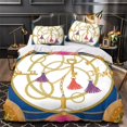 thumbnail image 3 of 2/3pcs Home Bedclothes 3D Luxury Pattern Printed Comforter Cover Set Bedspreads for Adult,King (90"x104"), 3 of 5