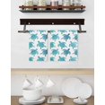 thumbnail image 3 of Coastal Sea Turtle Kitchen Dish Towels for Drying Dishes Set of 2, Nautical Turquoise Ocean Creatures Waffle Weave Microfiber Hand Tea Bathroom Towels Quick Dry & Absorbent Towel 15.7x23.6, 3 of 7