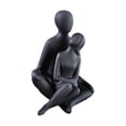 thumbnail image 3 of Couple Figurine Ceramic Lovers Sculpture for Centerpiece Cabinet Home Decor C, 3 of 8