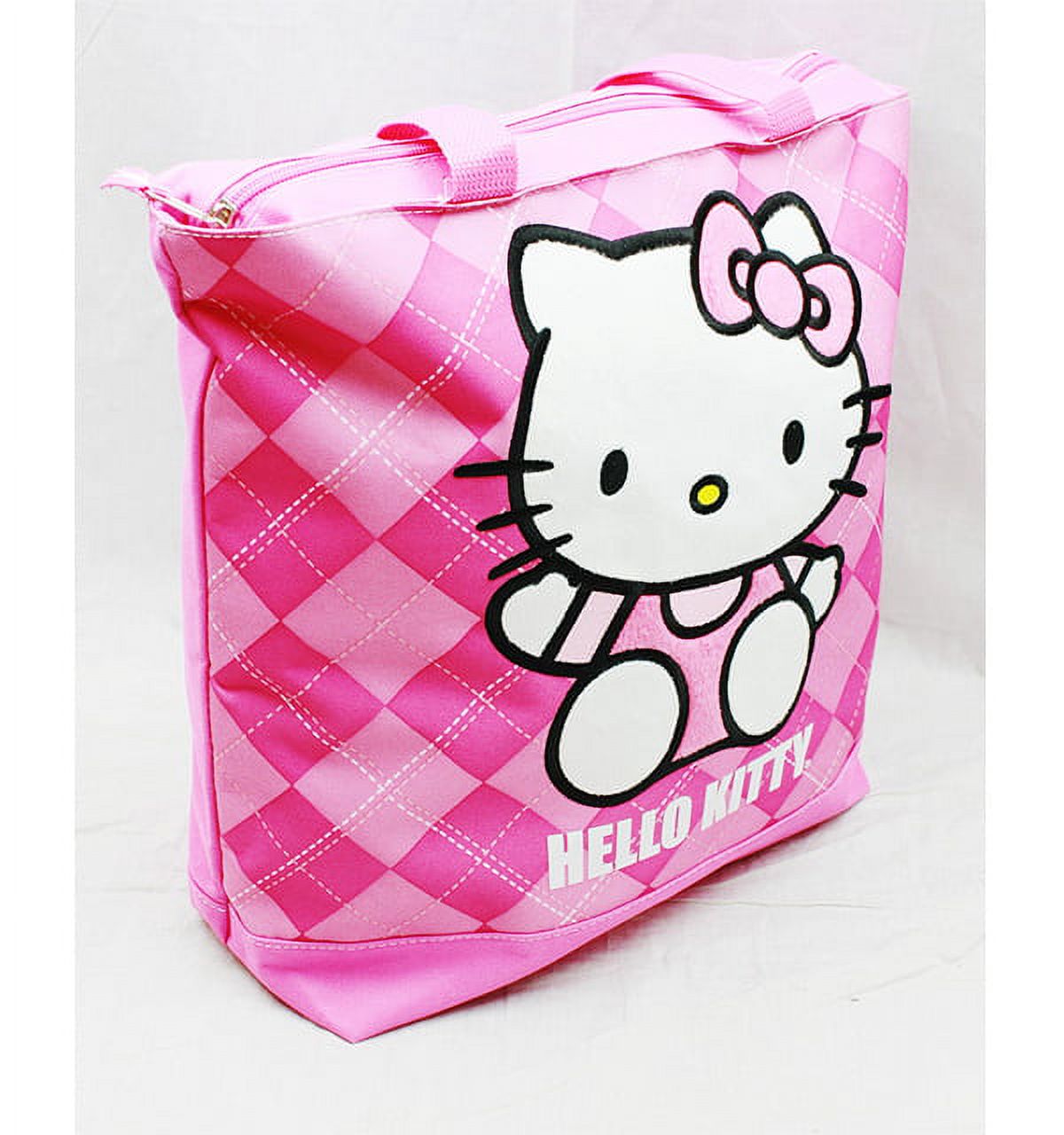 Tote Bag - Hello Kitty - Pink Checker New Gifts Girls Hand Purse 82074