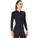 thumbnail image 1 of 2 mm de 2 mm menople Mujeres Top de Buceo con la Cremallera Delantera Superia de la Chaqueta de Mangas Largas, 1 of 7