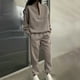thumbnail image 1 of Puntoco Mujeres Casual Color Sólido Con Capucha De Dos Piezas Con Bolsillo Pantalones Largos Jersey Manga Larga Sudaderas Conjuntos Puntoco Puntoco-7626, 1 of 6