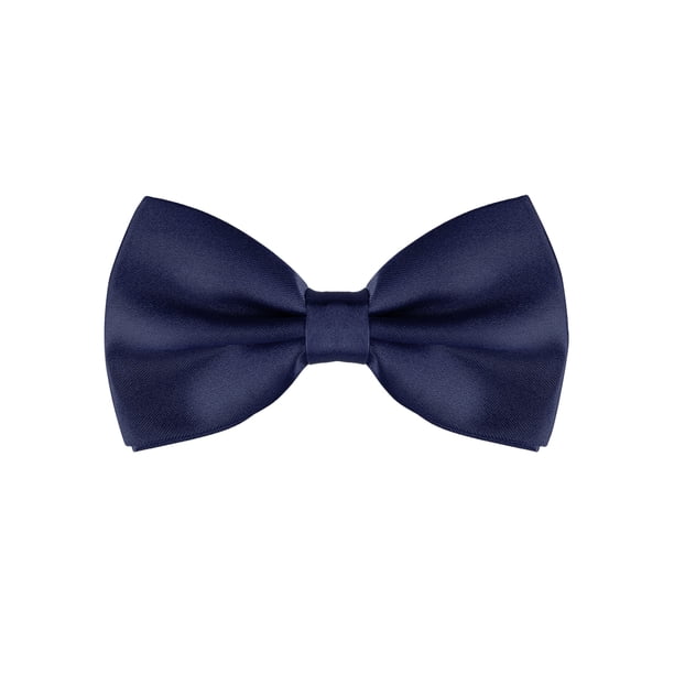INSPIRE CHIC Accesorios de Pajarita para Hombre con Correa Ajustable Tuxedo Sólido Preatado Azul Oscuro