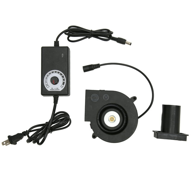 Small Blower Fan, Blower Fan Kit 120mm Plug And Play US Plug 100-240V DC 12V With Speed Control For Receiver For Cooling
