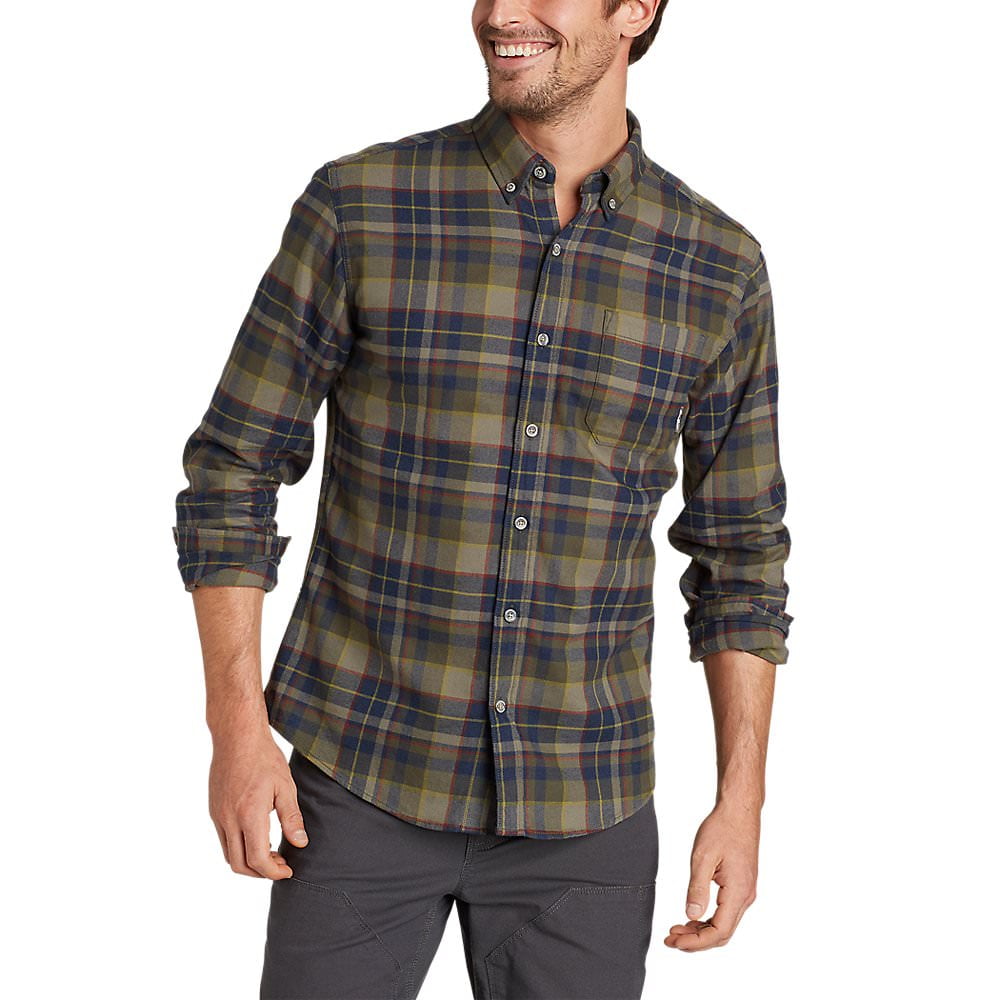 eddie bauer men's flannel shirts & tops
