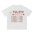 thumbnail image 3 of TUL8TE The Cocktail Tour 2025 Cotton T-shirt Casual Short Sleeve Hip Hop Tees Tops, 3 of 4
