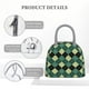 thumbnail image 4 of Easygdp Green Squares Bolsa de Almuerzo Insulada Grande, Forro de Aluminio, Diseño Espacioso, a Prueba de Fugas, Ideal para Trabajo, Picnics, Viajes y Actividades al Aire Libre, 4 of 6